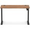 Air Lite 1200mm Slim Height Adjustable Office Desk, Black Leg, Walnut