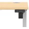 Air Lite 1200mm Slim Height Adjustable Office Desk, Silver Leg, Maple