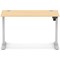 Air Lite 1200mm Slim Height Adjustable Office Desk, Silver Leg, Maple