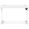 Air Lite 1200mm Slim Height Adjustable Office Desk, White Leg, White
