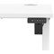 Air Lite 1200mm Slim Height Adjustable Office Desk, White Leg, White