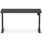Air Lite 1400mm Slim Height Adjustable Office Desk, Black Leg, Black