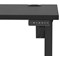 Air Lite 1400mm Slim Height Adjustable Office Desk, Black Leg, Black