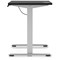 Air Lite 1400mm Slim Height Adjustable Office Desk, Silver Leg, Black