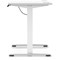Air Lite 1400mm Slim Height Adjustable Office Desk, White Leg, White