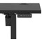 Air Lite 1600mm Slim Height Adjustable Office Desk, Black Leg, Black