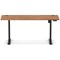 Air Lite 1600mm Slim Height Adjustable Office Desk, Black Leg, Walnut
