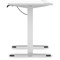 Air Lite 1600mm Slim Height Adjustable Office Desk, White Leg, White