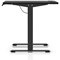 Air Lite 1000mm Height Adjustable Office Desk, Black Leg, Black
