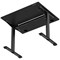 Air Lite 1000mm Height Adjustable Office Desk, Black Leg, Black