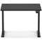 Air Lite 1000mm Height Adjustable Office Desk, Black Leg, Black