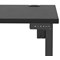 Air Lite 1000mm Height Adjustable Office Desk, Black Leg, Black