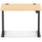 Air Lite 1000mm Height Adjustable Office Desk, Black Leg, Maple