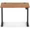 Air Lite 1000mm Height Adjustable Office Desk, Black Leg, Walnut