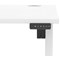Air Lite 1000mm Height Adjustable Office Desk, White Leg, White