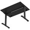 Air Lite 1200mm Height Adjustable Office Desk, Black Leg, Black