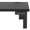 Air Lite 1200mm Height Adjustable Office Desk, Black Leg, Black