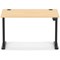 Air Lite 1200mm Height Adjustable Office Desk, Black Leg, Maple