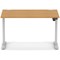 Air Lite 1200mm Height Adjustable Office Desk, Silver Leg, Oak
