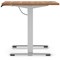 Air Lite 1200mm Height Adjustable Office Desk, Silver Leg, Walnut