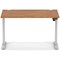 Air Lite 1200mm Height Adjustable Office Desk, Silver Leg, Walnut