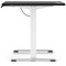 Air Lite 1200mm Height Adjustable Office Desk, White Leg, Black