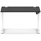 Air Lite 1200mm Height Adjustable Office Desk, White Leg, Black
