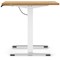 Air Lite 1200mm Height Adjustable Office Desk, White Leg, Oak