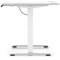 Air Lite 1200mm Height Adjustable Office Desk, White Leg, White