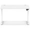 Air Lite 1200mm Height Adjustable Office Desk, White Leg, White