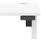 Air Lite 1200mm Height Adjustable Office Desk, White Leg, White