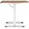Air Lite 1200mm Height Adjustable Office Desk, White Leg, Walnut