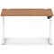 Air Lite 1200mm Height Adjustable Office Desk, White Leg, Walnut