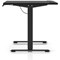 Air Lite 1400mm Height Adjustable Office Desk, Black Leg, Black