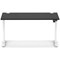 Air Lite 1400mm Height Adjustable Office Desk, White Leg, Black