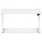 Air Lite 1400mm Height Adjustable Office Desk, White Leg, White