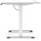 Air Lite 1400mm Height Adjustable Office Desk, White Leg, White