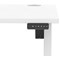 Air Lite 1400mm Height Adjustable Office Desk, White Leg, White