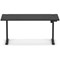 Air Lite 1600mm Height Adjustable Office Desk, Black Leg, Black