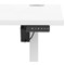 Air Lite 1600mm Height Adjustable Office Desk, White Leg, White