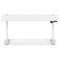 Air Lite 1600mm Height Adjustable Office Desk, White Leg, White