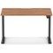 Air 1200mm Scalloped Edge Height Adjustable Desk, Black Leg, Walnut