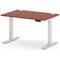 Air 1200mm Height Adjustable Desk, White Leg, Brick Red