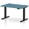 Air 1200mm Height Adjustable Desk, Black Leg, Dark Teal