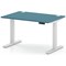 Air 1200mm Height Adjustable Desk, White Leg, Dark Teal