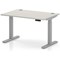 Air 1200mm Height Adjustable Desk, Silver Leg, Dove Grey
