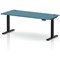 Air 1800mm Height Adjustable Desk, Black Leg, Dark Teal