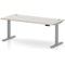 Air 1800mm Height Adjustable Desk, Silver Leg, Dove Grey