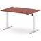 Air Lite 1200mm Height Adjustable Desk, White Leg, Brick Red