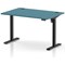 Air Lite 1200mm Height Adjustable Desk, Black Leg, Dark Teal
